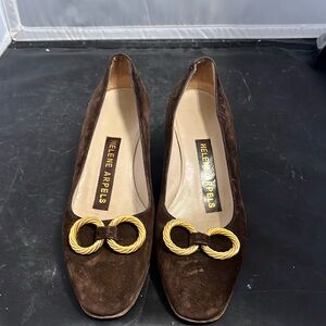 Helene Arpels Brown with Gold Rings